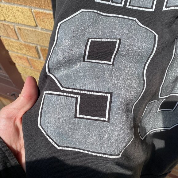 Vintage 1988 Trench Wayne Gretzky Crewneck Sweater Los Angeles Kings Small - Picture 10 of 13